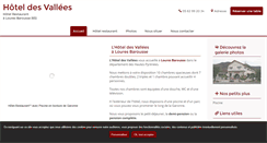 Desktop Screenshot of hotel-des-vallees.fr