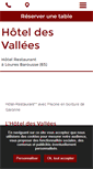 Mobile Screenshot of hotel-des-vallees.fr